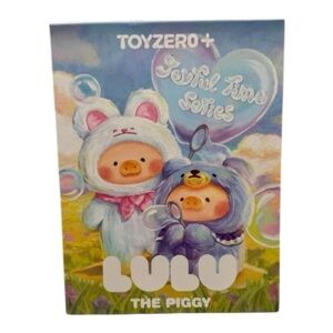 Teddy Lulu-Lulu the Piggy Stuffed Animal - White and Blue Blind Box Unopened